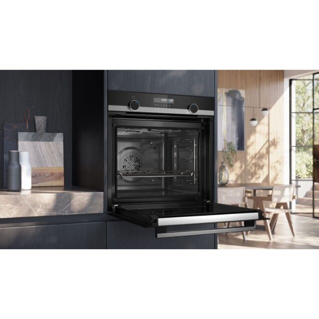 Siemens HB578GBS7B Black And Stainless Steel Iq500 Built-In Oven 60 X 60 Cm With Pyrolytic Cleanings