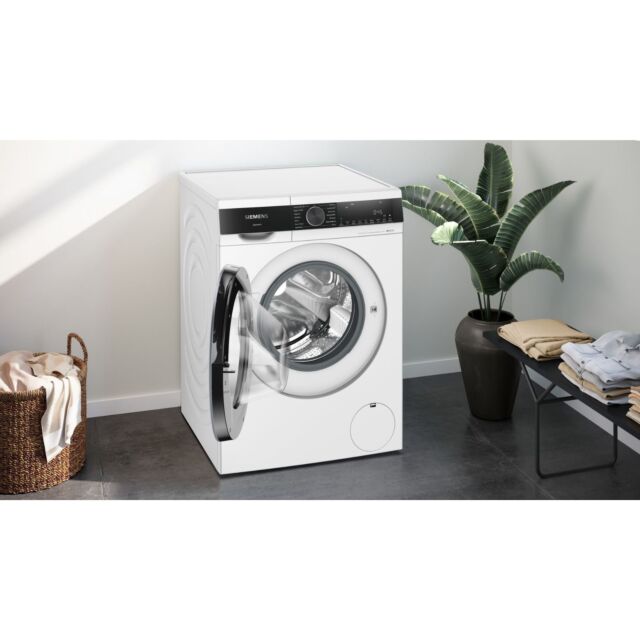 Siemens WG46G2Z1GB White Iq500, Washing Machine, Front Loader, 9 Kg, 1600 Rpm - Black Door