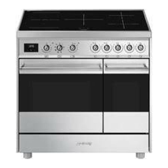 Smeg C92IMX9 Stainless Steel 90Cm Double Cavity Induction Rangecooker