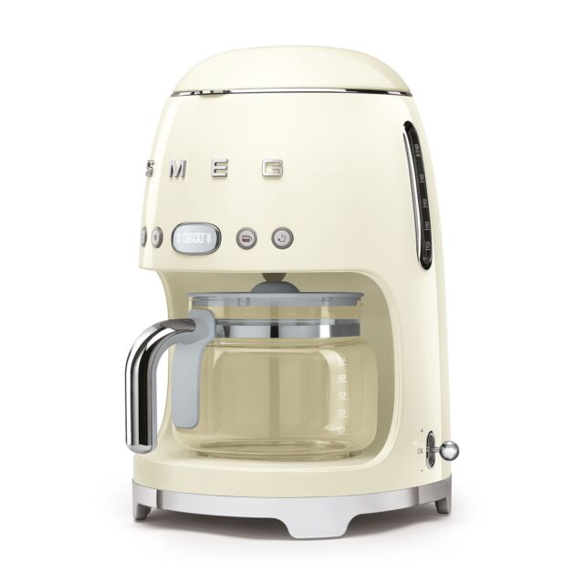 Smeg DCF02CRUK Cream Drip 50S Style Coffee Machine With Filter