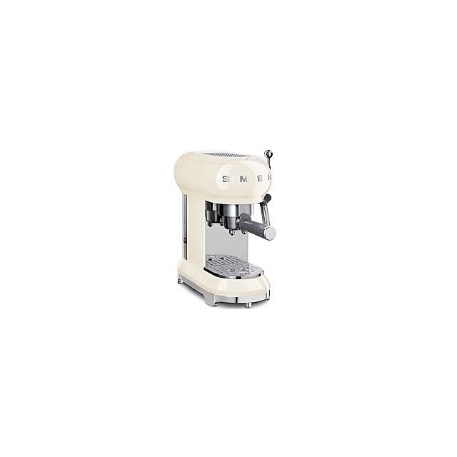 Smeg ECF01CRUK Cream 50S Style Cream Espresso Coffee Machine
