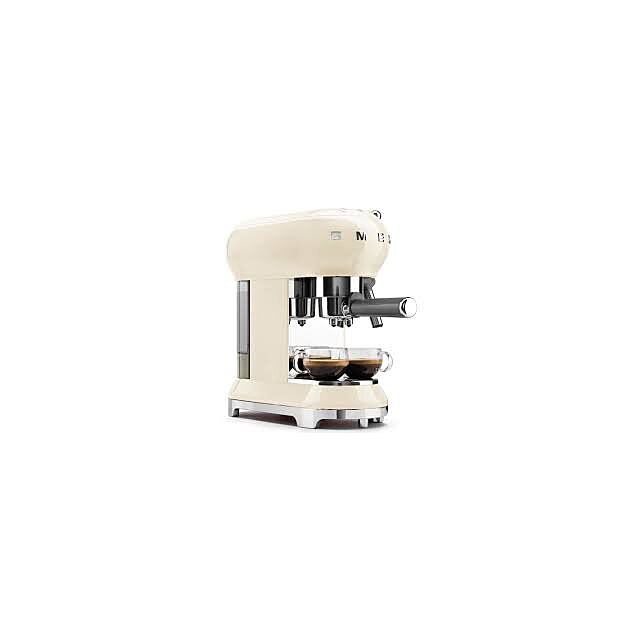 Smeg ECF01CRUK Cream 50S Style Cream Espresso Coffee Machine