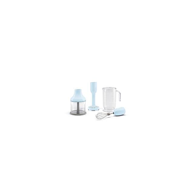 Smeg HBF02PBUK Pastel Blue 50S Style Hand Blender With Accessories