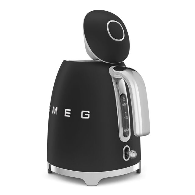 Smeg KLF03BLMUK Matte Black Retro Style 1.7L Kettle 