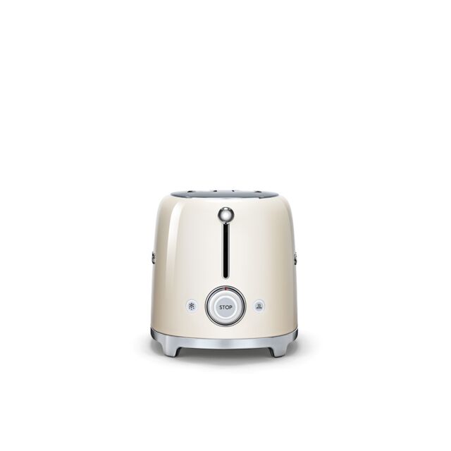 Smeg TSF01CRUK Cream 50S Style Two Slice Toaster