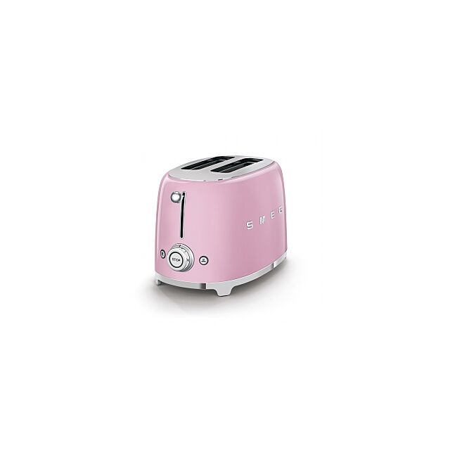 Smeg TSF01PKUK Pink Toaster 2 Slice 
