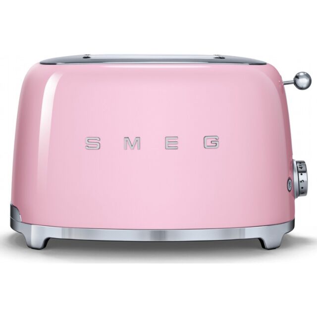 Smeg TSF01PKUK Pink Toaster 2 Slice 