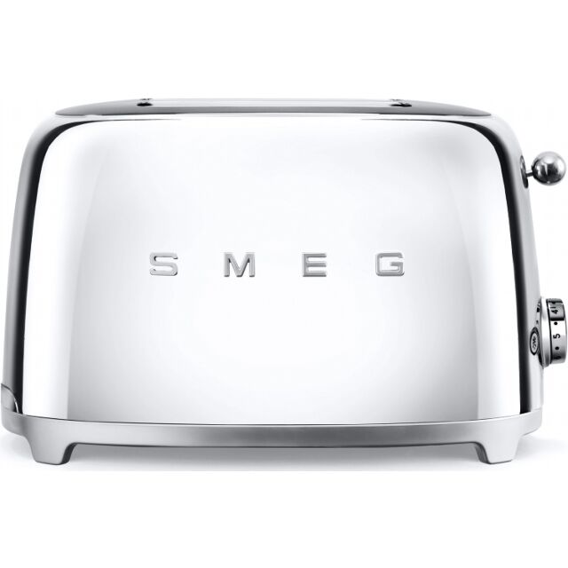 Smeg TSF01SSUK Polished Steel 2 Slice Toaster