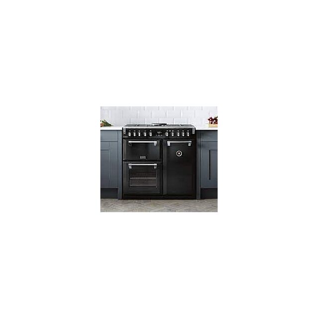 Stoves 444410271 Anthracite Richmond Dxs900d 90 Wide D/F Gas Through Glass Top.