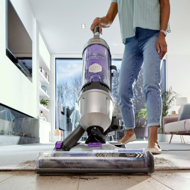 VAX U85-AS-PME  Air Stretch Pet Max Vacuum Cleaner - Silver & Purple