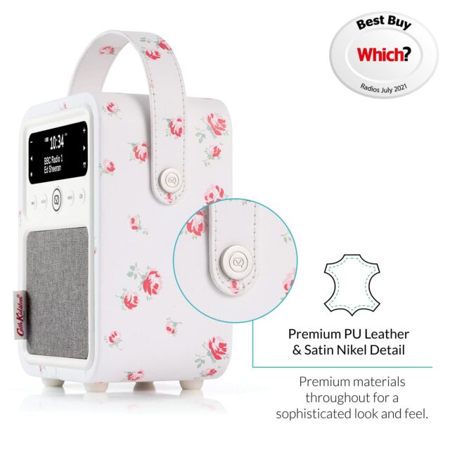 Viewquest VQMONTYCKSR Monty DAB Radio Cath Kidston Scattered Rose 