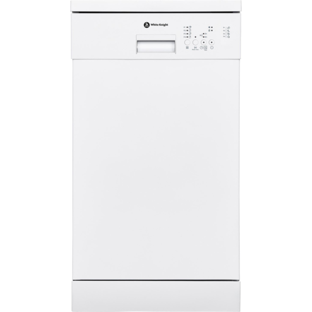 White Knight FS45DW52W 45cm Slimline Dishwasher - White - 10 Place Settings