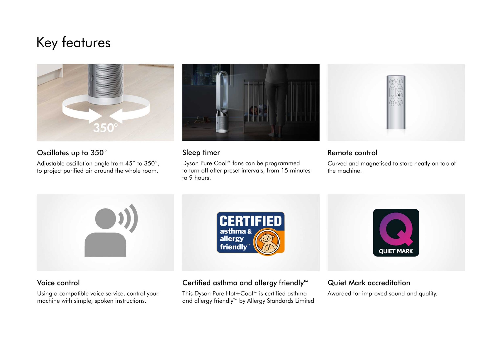 Key Features TP04 Dyson